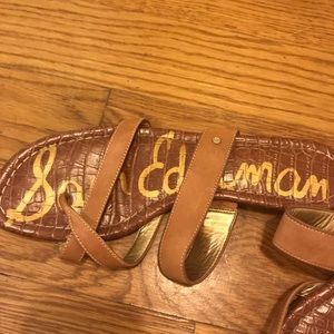 Sam Edelmans Brown Flat Sandals